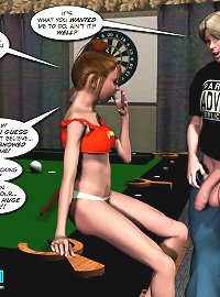 3d cartoon porn of how two young bitches decided to have a threesome with a guy with extra-long dick